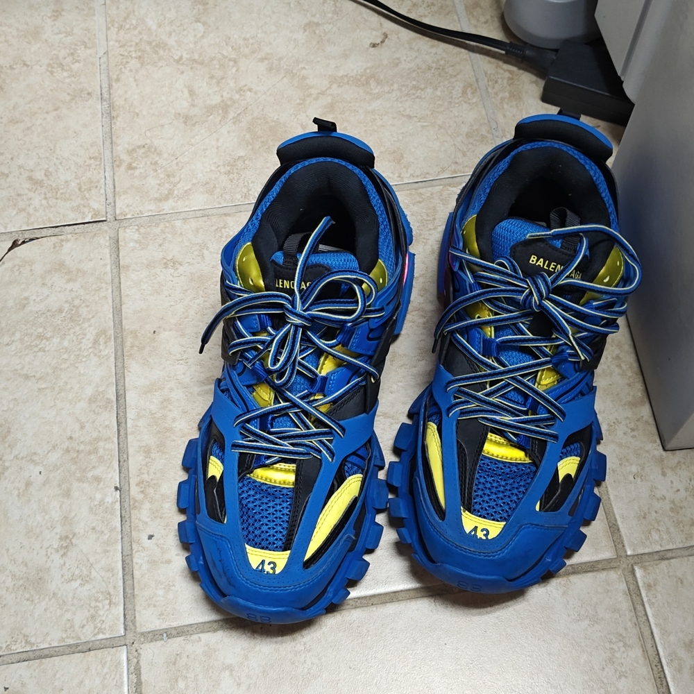 Balenciaga Blue and Yellow Sneakers - Picture 9 of 16